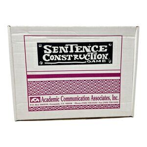 Sentence Construction Game Home School Learn Academic Communication Assoc